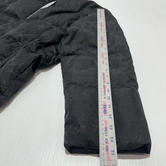NWT Versace 54 XXL Barocco Jacquard Black Goose Down Hooded Puffer Jacket $2,425 - Picture 12 of 16